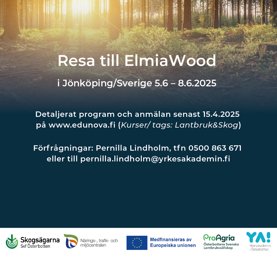 EDU Forest: Resa till Elmia Wood 5.6 – 8.6.2025